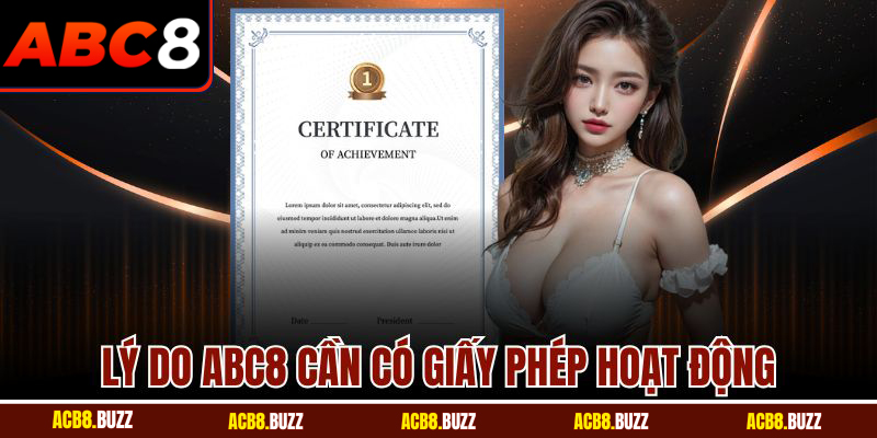 Giấy Phép Hoạt Động 4 Lý do ABC8 cần có giấy phép hoạt động